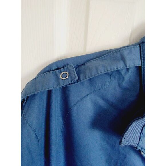 Members Only 40  Men's Bomber‎ Jacket Adult Vintage Blue 80's Zip Up Pockets - Picture 5 of 8